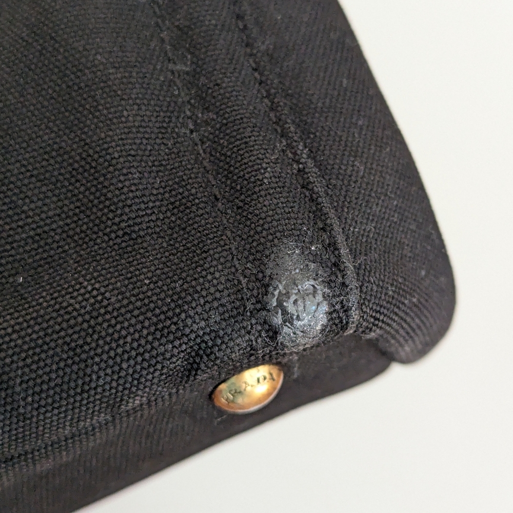 Black Prada Canapa Studded & Rhinestone Bag - Picture 16 of 17